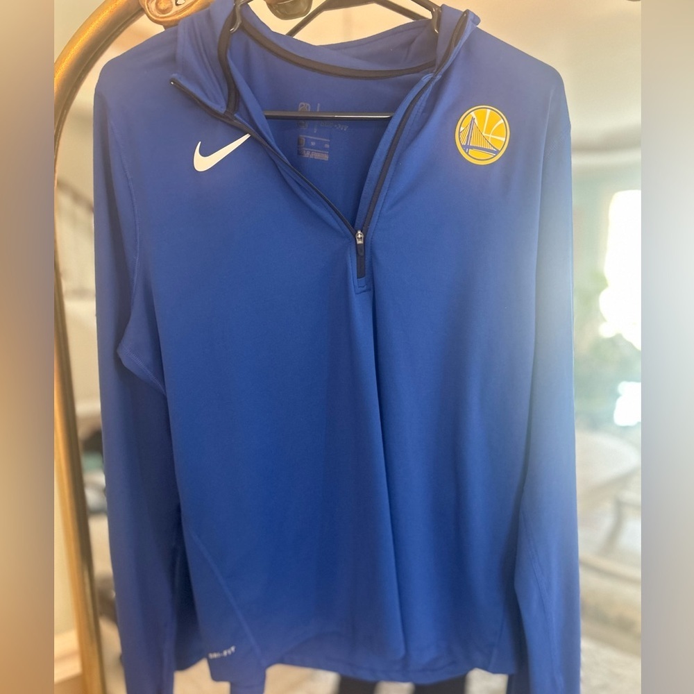 Women’s Nike Dri Fit NBA Golden State Warriors Quarter zip pullover